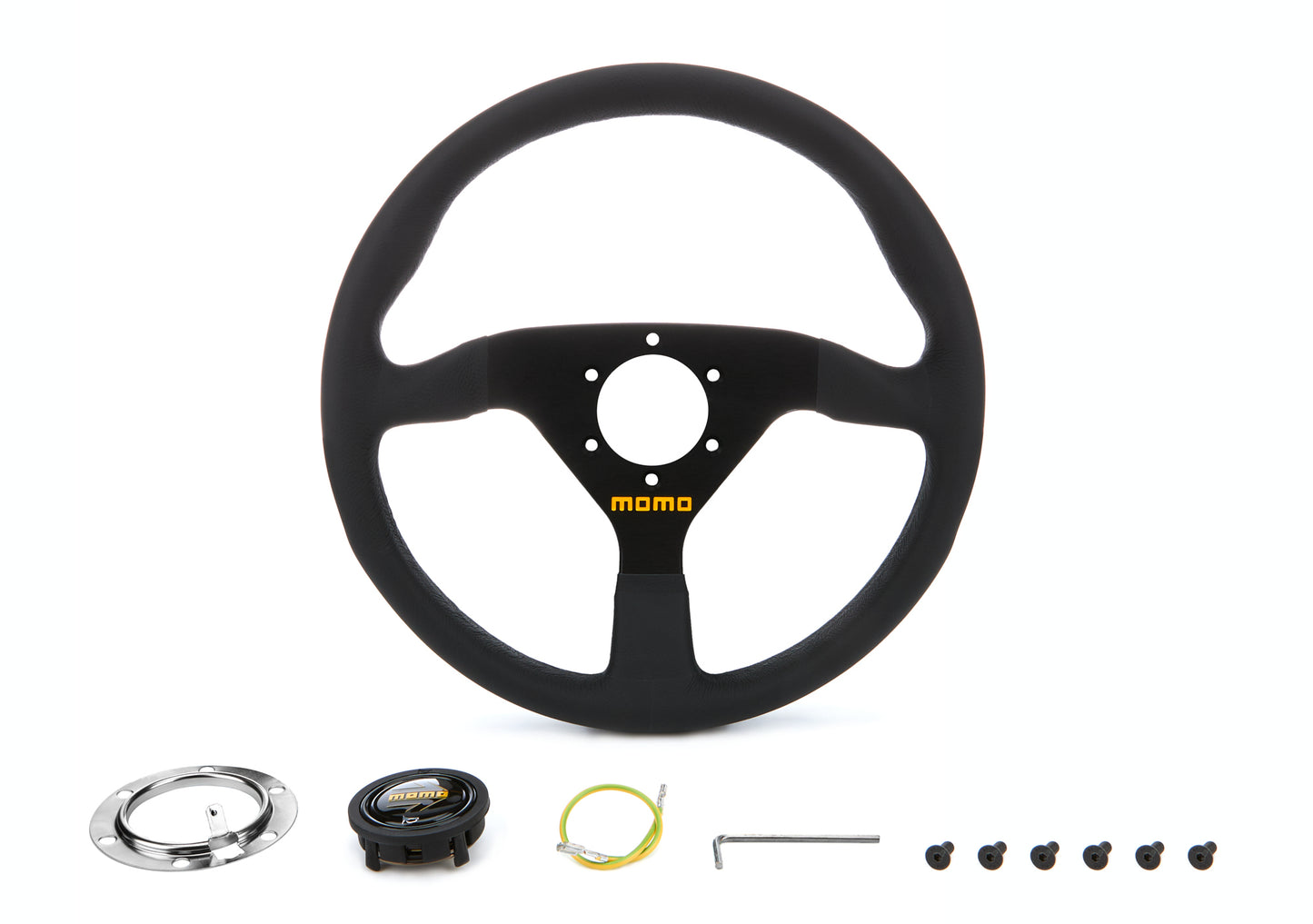 MOD 78 Steering Wheel Black Leather  -  R1909/33L