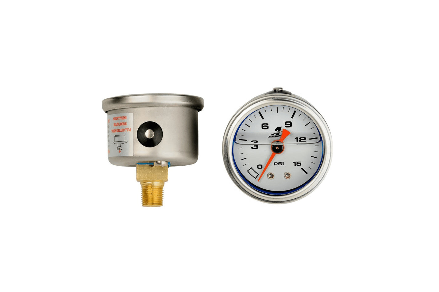 Fuel Pressure Gauge - 1.5in 0-15psi  -  15632