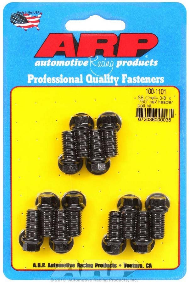 Header Bolt Kit - 6pt. 3/8 x .750 UHL (12)  -  100-1101