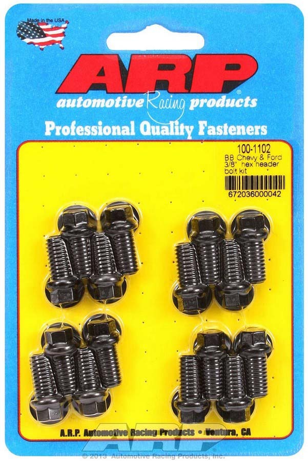 Header Bolt Kit - 6pt. 3/8 x .750 UHL (16)  -  100-1102