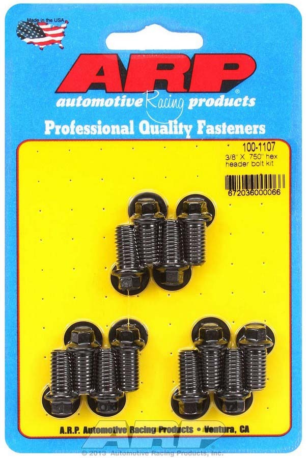 Header Bolt Kit - 6pt. 3/8 x .750 UHL (12)  -  100-1107