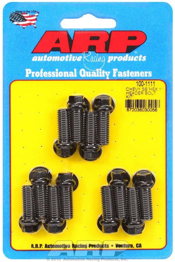 Header Bolt Kit - 6pt. 3/8 x 1.00 UHL (12)  -  100-1111