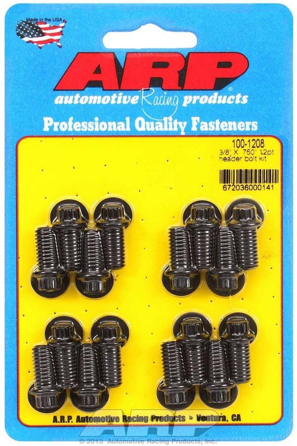 Header Bolt Kit - 12pt. 3/8 x .750 UHL (16)  -  100-1208