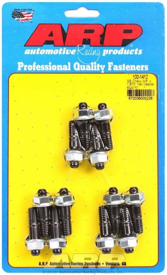 Header Stud Kit - 6pt. 3/8 x 1.670 OAL (12)  -  100-1412