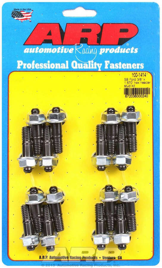 Header Stud Kit - 6pt. 3/8 x 1.670 OAL (16)  -  100-1414