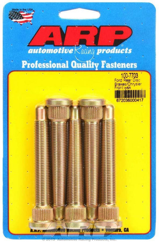 Wheel Stud Kit - 1/2-20 3.500/.625 Knurl (5)  -  100-7703