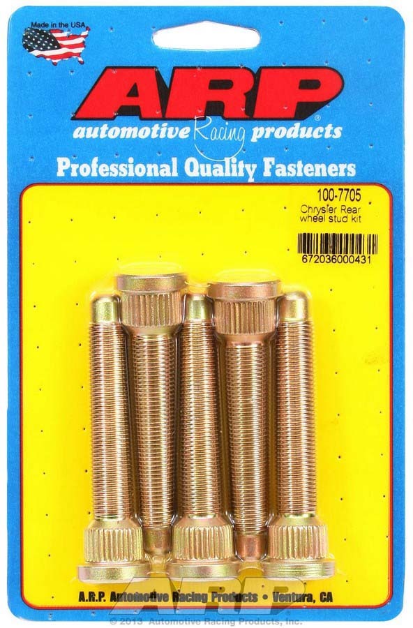 Wheel Stud Kit - 1/2-20 3.125/.680 Knurl (5)  -  100-7705