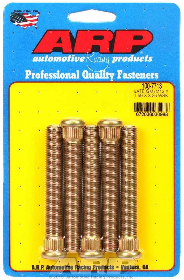 Wheel Stud Kit - M12x1.5 3.250/.509 Knurl  -  100-7713