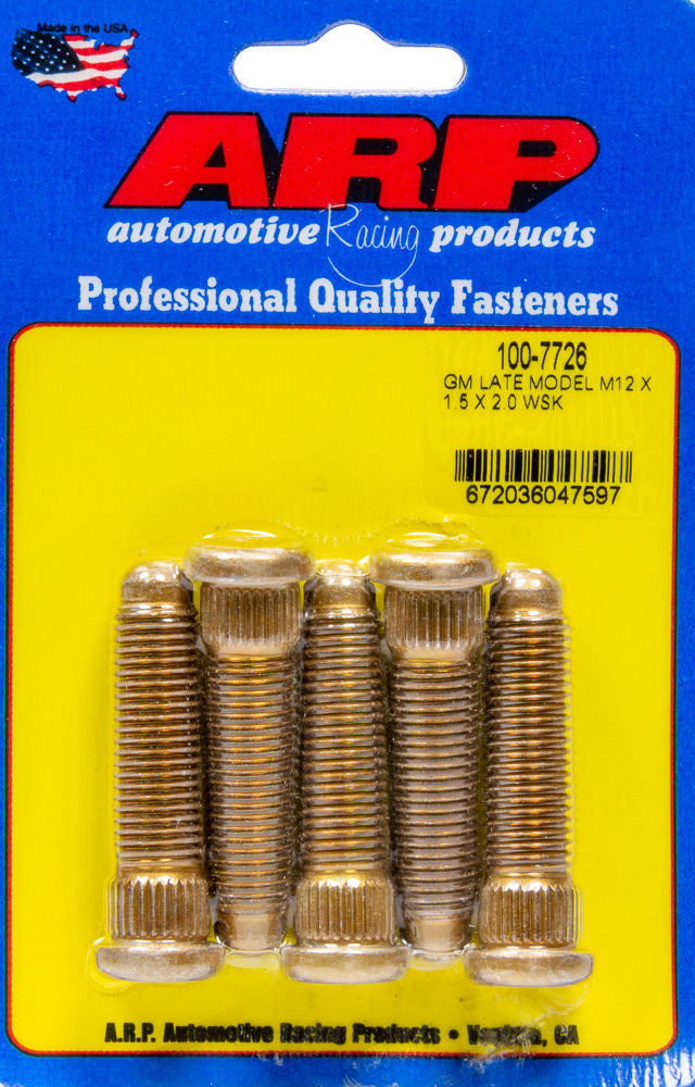 Wheel Stud Kit 12mm x 1.5 x 2.0 (5pk)  -  100-7726