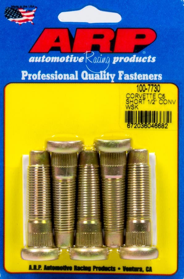 Wheel Stud Kit 5pk C5 Corvette 1/2-20 Conv.  -  100-7730