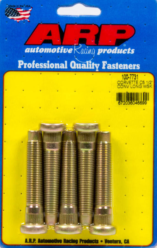 Wheel Stud Kit 5pk C5 Corvette 1/2-20 Conv.  -  100-7731