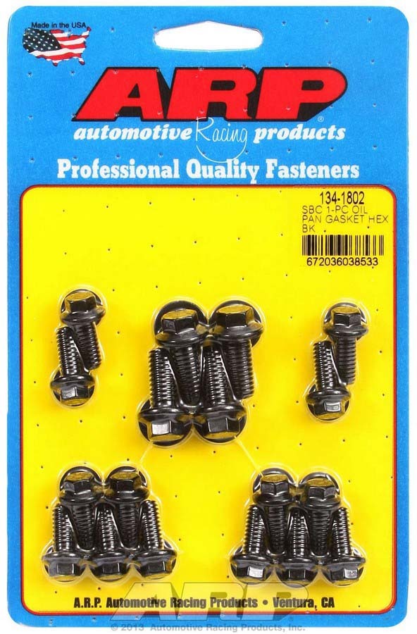 SBC Oil Pan Bolt Kit - 6pt.  -  134-1802