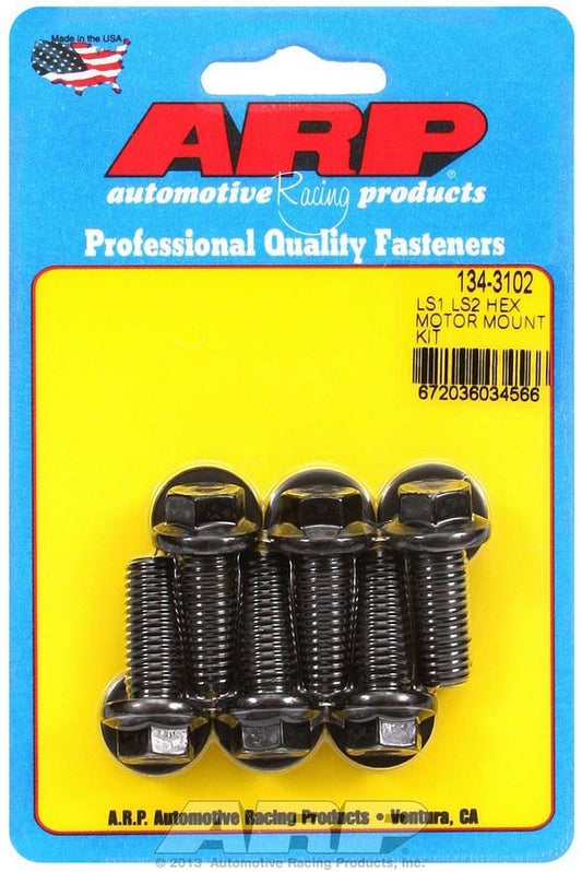 Motor Mount Bolt Kit 6pt. LS1/LS2  -  134-3102