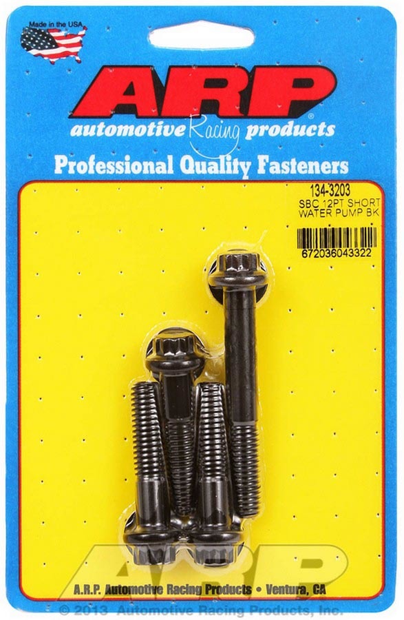 SBC 12pt Short W/P Bolt Kit  -  134-3203