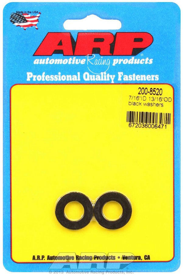 7/16 ID x 13/16 OD Black Washers (2pk)  -  200-8520