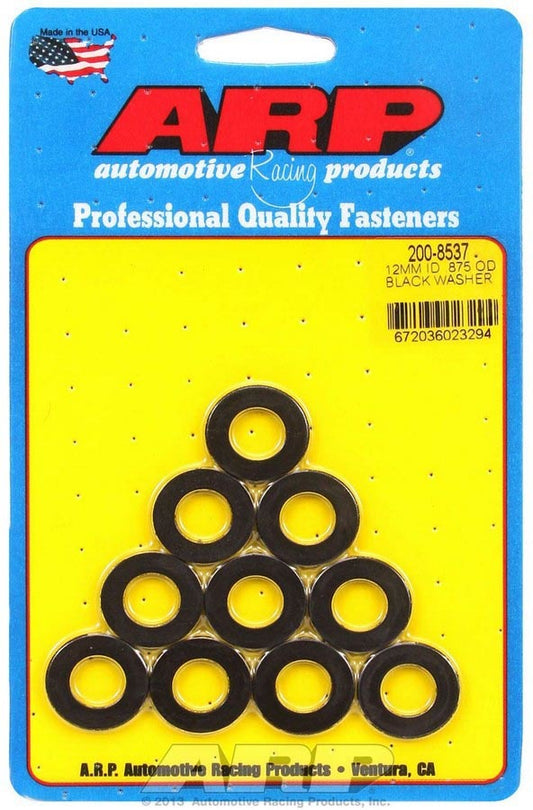 Black Washers - 12mm ID x 7/8 OD (10)  -  200-8537