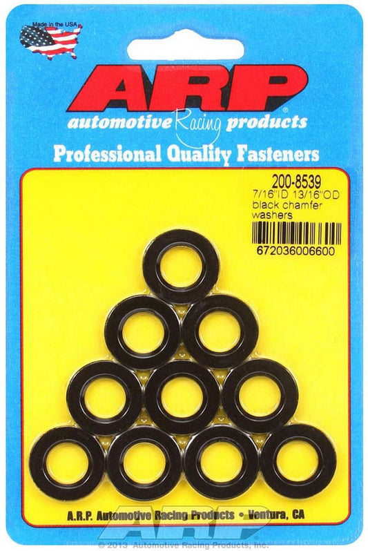 Black Washers - 7/16 ID x 13/16 OD (10)  -  200-8539