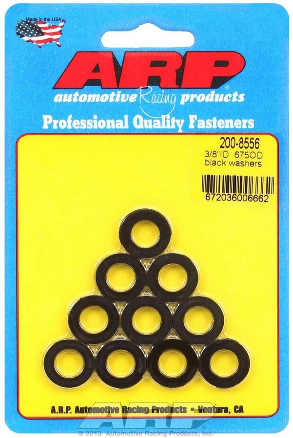 Black Washers - 3/8 ID x .675 OD (10)  -  200-8556