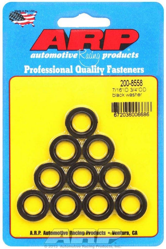 Black Washers - 7/16 ID x 3/4 OD (10)  -  200-8558