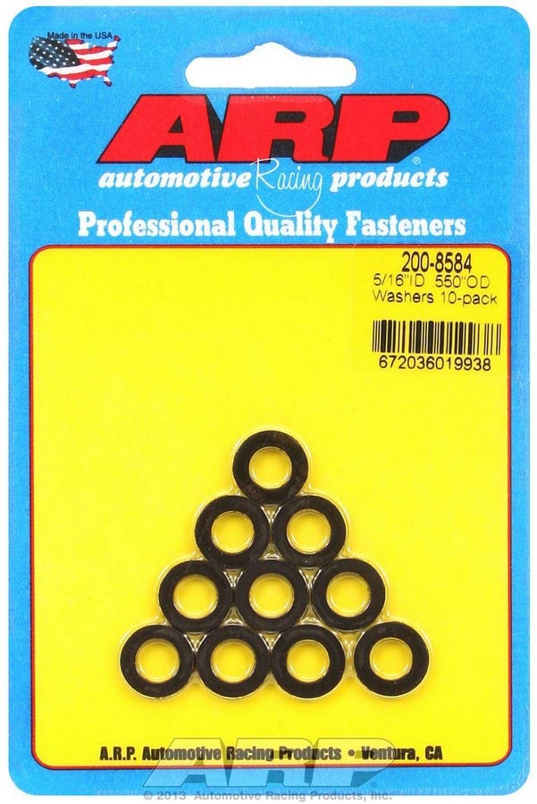 Black Washers - 5/16 ID x .550 OD (10)  -  200-8584