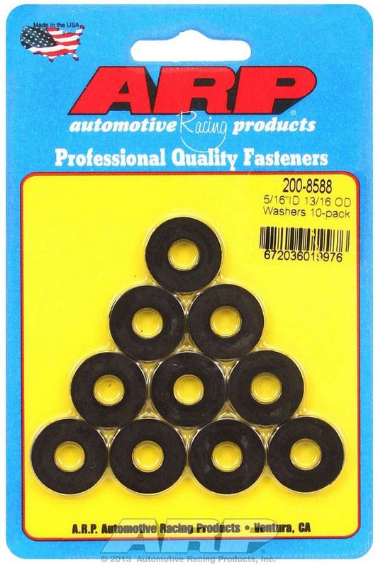 Black Washers - 5/16 ID x 13/16 OD (10)  -  200-8588