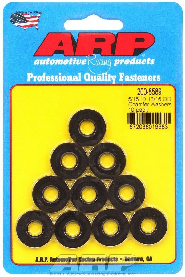 Black Washers - 5/16 ID x 13/16 OD (10)  -  200-8589