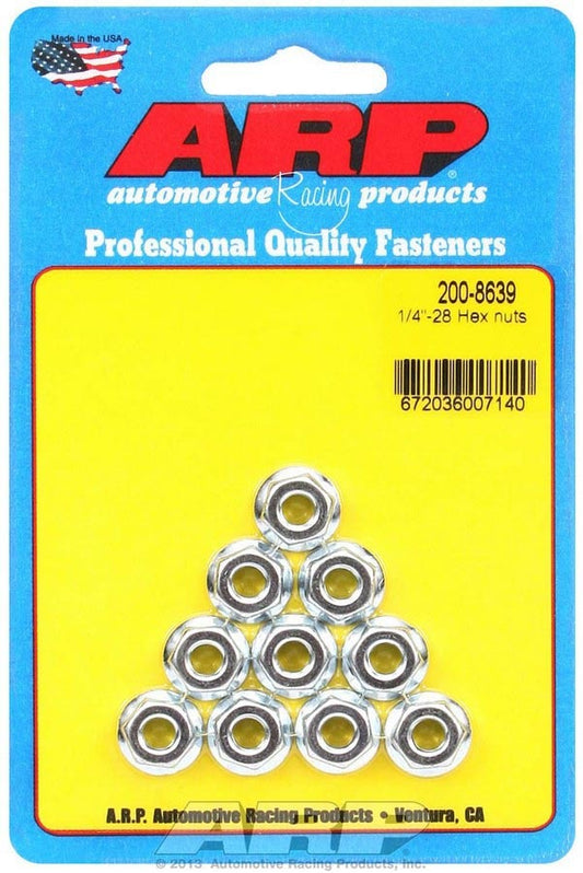 Hex Nuts - 1/4-28 (10)  -  200-8639