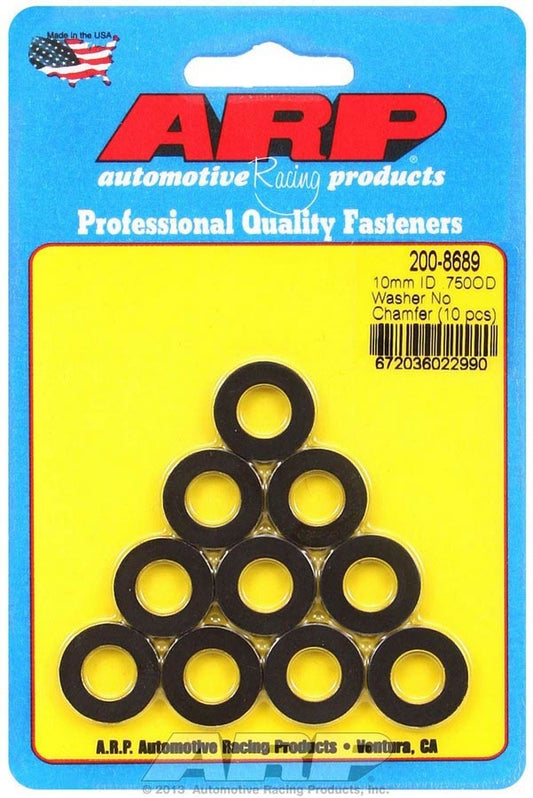 Black Washers - 10mm ID x 3/4 OD (10)  -  200-8689