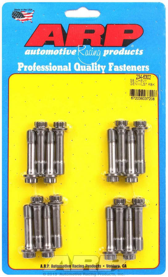 SBC Rod Bolt Kit - Fits GM LS7 2000 Series  -  234-6302