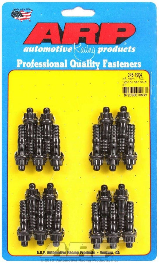 Oil Pan Stud Kit - KB Hemi w/12pt. Nuts  -  245-1904