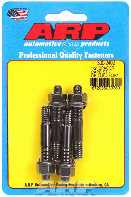 Carb Stud Kit - Drilled for 1/2in Spacer  -  300-2402