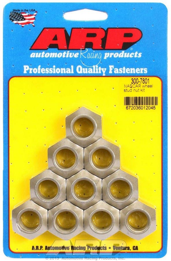 Nascar Wheel Stud Nut Kit (10)  -  300-7801