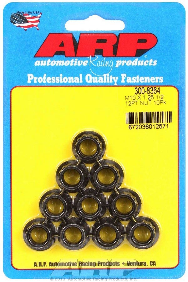 10mm x 1.25 12pt. Nuts (10)  -  300-8364