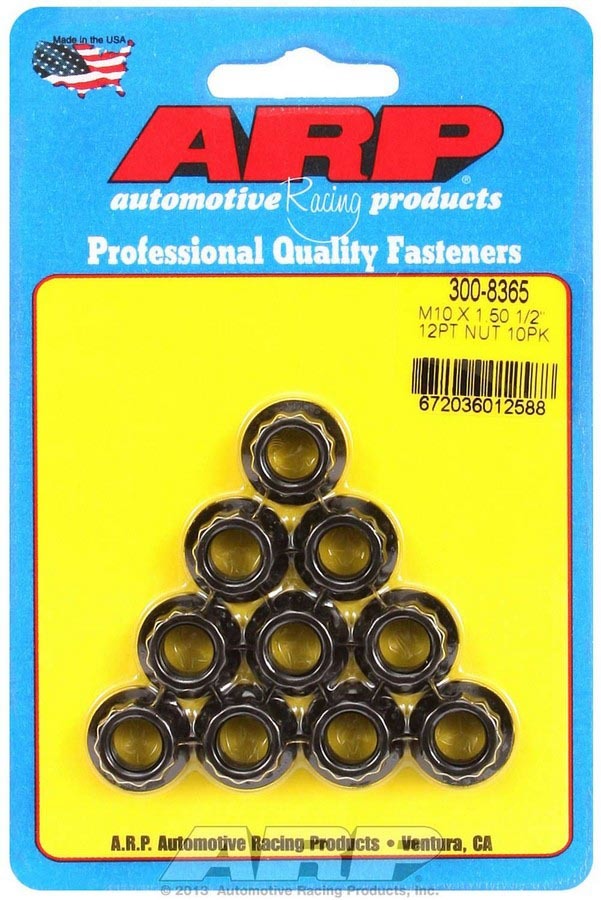 10mm x 1.50 12pt. Nuts (10)  -  300-8365