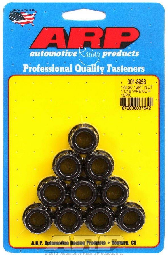 1/2-20 12pt Nuts (10pk)  -  301-8353