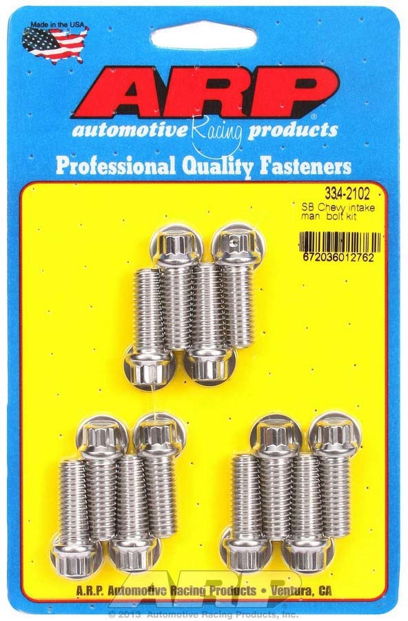 SBC Intake Bolt Kit  -  334-2102