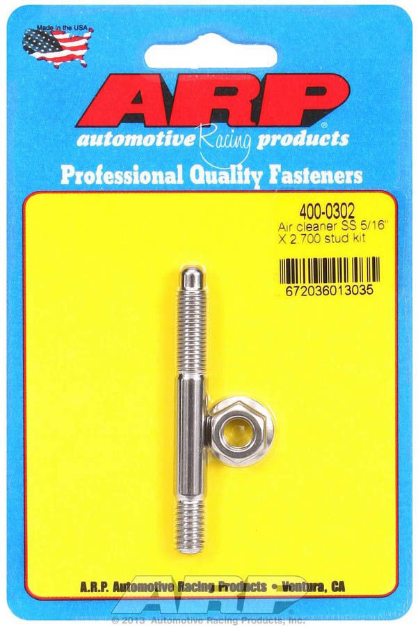 Air Cleaner Stud Kit - 5/16 x 2.700 S/S  -  400-0302