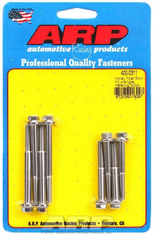 Holley Float Bowl Bolt Kit  -  400-0311