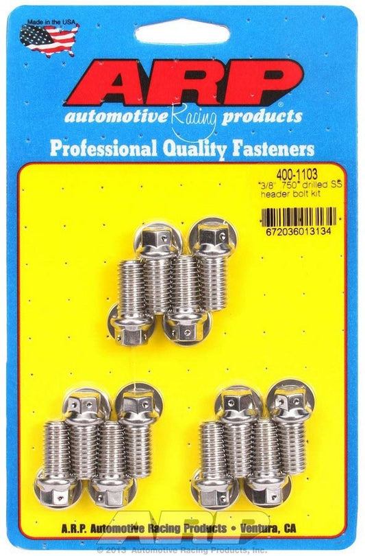 S/S Header Bolt Kit - 3/8 x .750 UHL (12)  -  400-1103