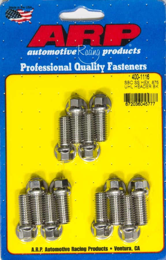 Header Bolt Kit - 6pt. 3/8 x .875 UHL (12)  -  400-1116