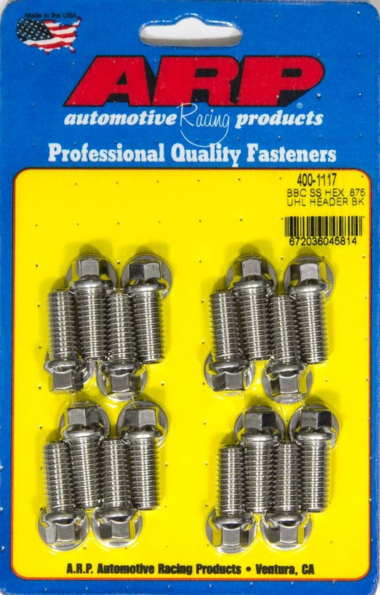 Header Bolt Kit - 6pt. 3/8 x .875 UHL (16)  -  400-1117