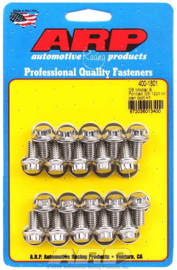 S/S Oil Pan Bolt Kit  -  400-1801