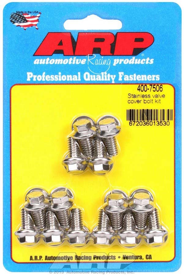 S/S Valve Cover Bolt Kit 1/4in- 20 6pt. (14)  -  400-7506