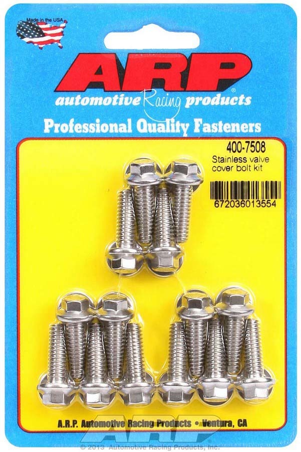 S/S Valve Cover Bolt Kit 1/4in- 20 6pt. (14)  -  400-7508