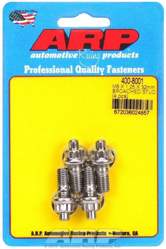 S/S Stud Kit - (4) M8 x 1.25in x  32mm  -  400-8001