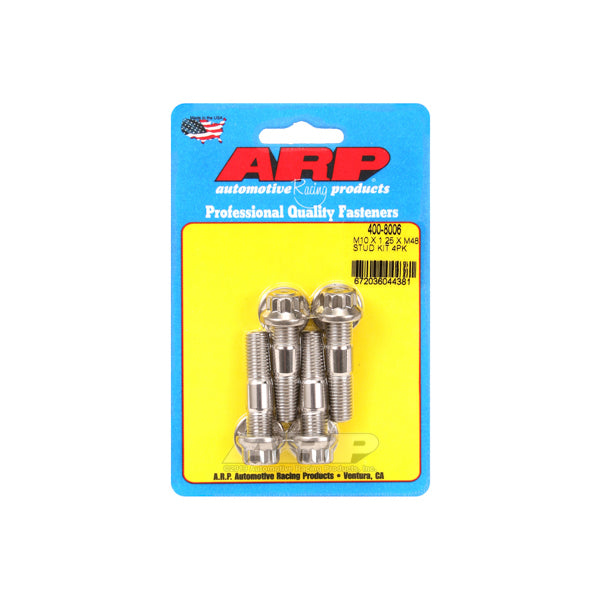 Stud Kit - Broached 4pk 10mm x 1.25 x 48mm  -  400-8006