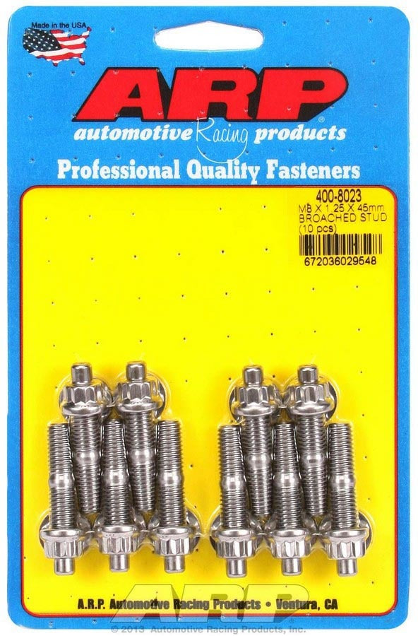 S/S Stud Kit - (10) M8 x 1.25in x  45mm  -  400-8023