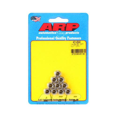 1/4-20 SS 12pt Nut Kit (10pk)  -  401-8340