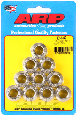 1/2-13 SS 12pt Nut Kit 10pk  -  401-8342