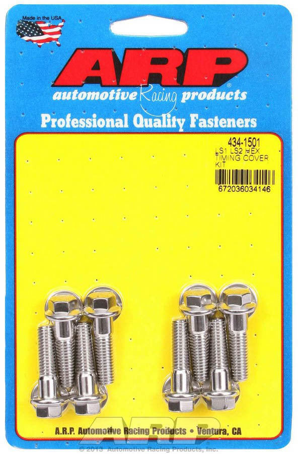 S/S Timing Cover Bolt Kit - 6pt. LS1/LS2  -  434-1501